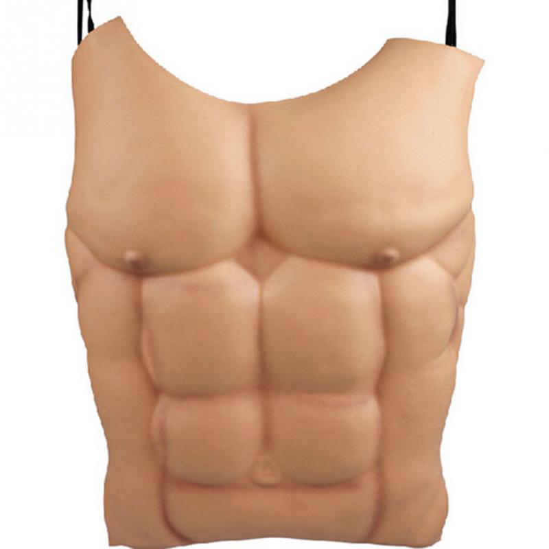 Men'S Formal Wear For Graduation - Man Fake Chest Muscle Belly Men