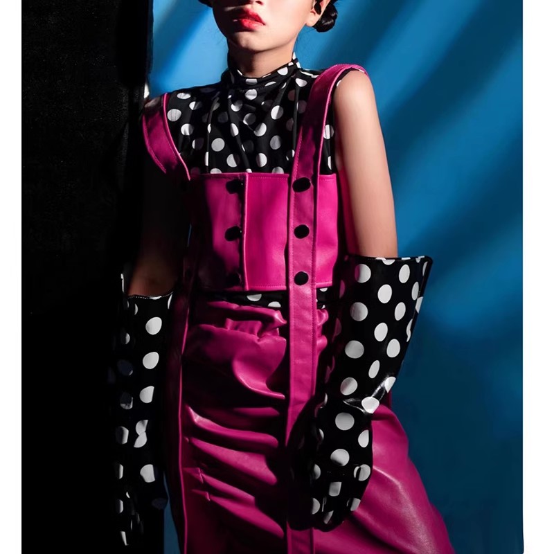 Formal Glove Leather - Women's Fashion PU Leather Wide Sleeve