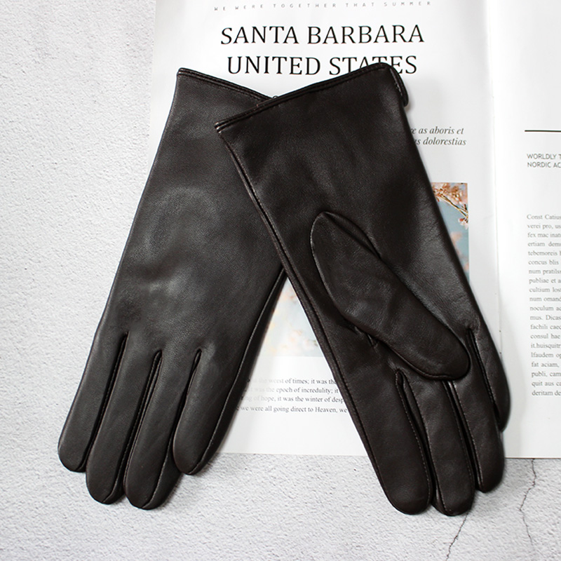 Formal Glove Leather - Classic Black Slim Fit Leather Gloves,