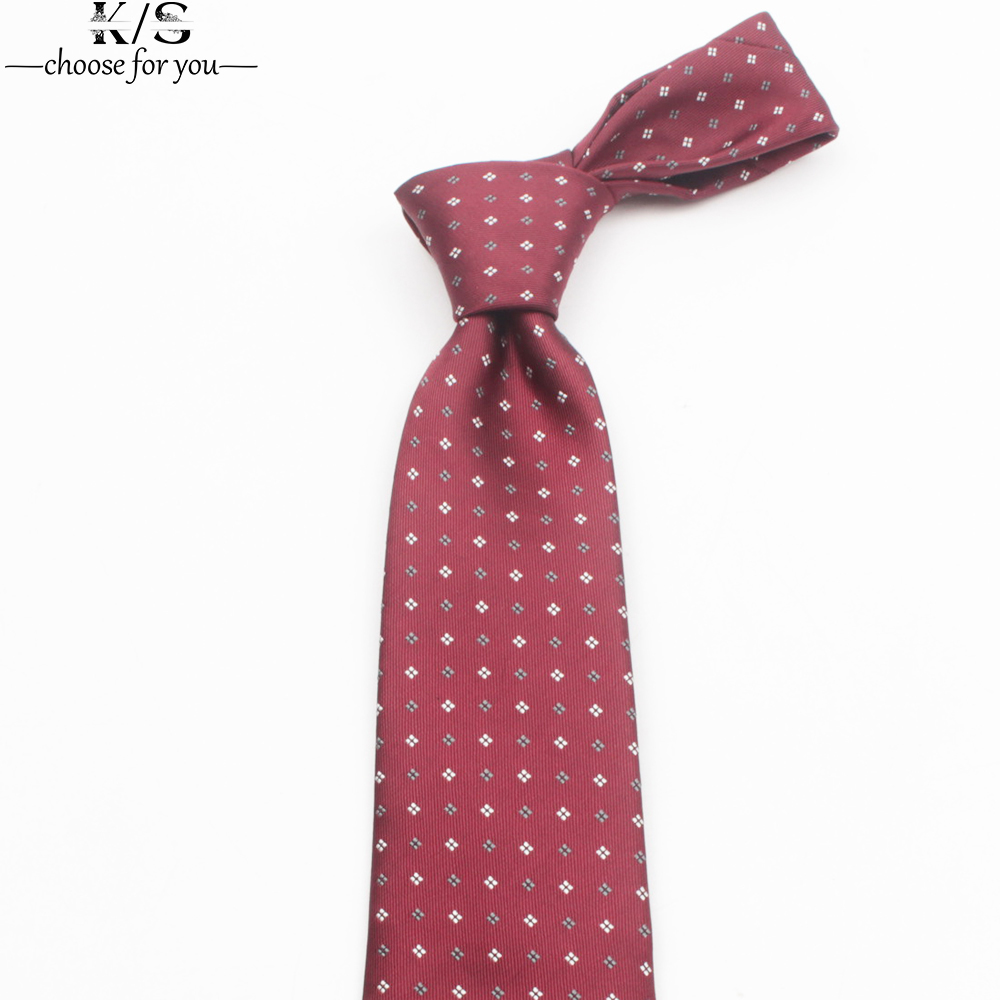 Men's Tie 8cm Stripe Dot Neckt - Men Formal Party Wear Shirt recension och pris