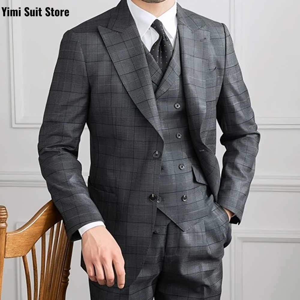 YiMinpwp Men's Suit 3Pcs Set P - Men Formal Wear Modern recension och pris