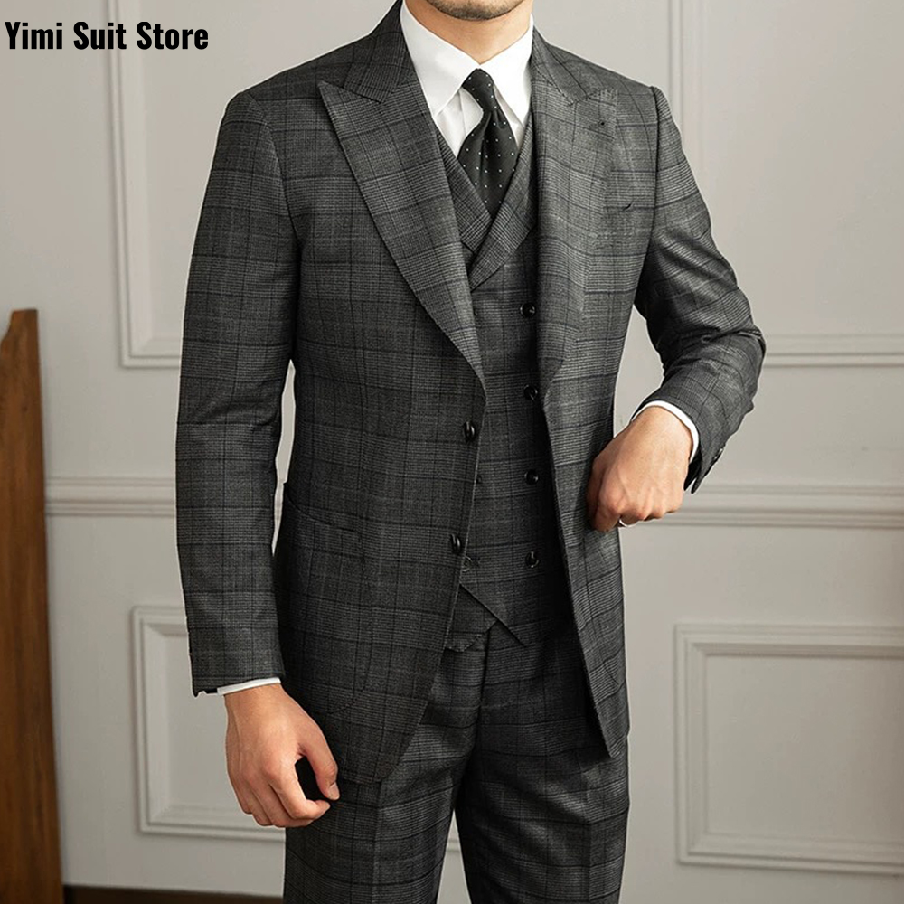 YiMinpwp Men's Suit 3Pcs Set P - Men Formal Wear Modern recension och pris