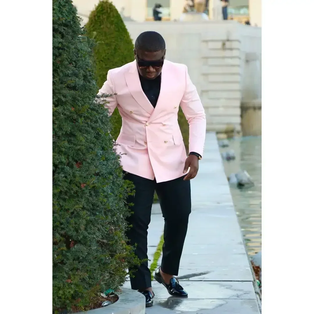 Double Breasted Men Suits Slim - Men Formal Wear Modern recension och pris