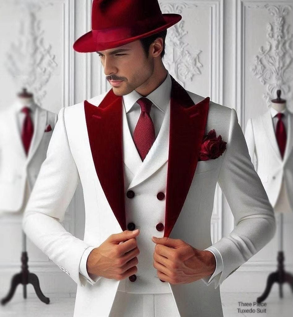 Formal Man Tuxedos Velvet Coll - Men'S Formal Wear For Graduation recension och pris