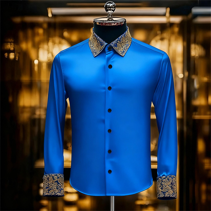 Men's Ethnic Style Exquisite F - Men Formal Party Wear Shirt recension och pris