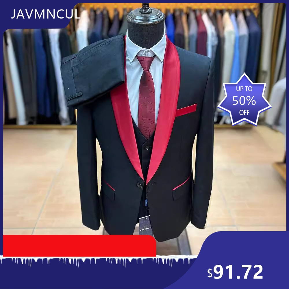 Men's Slim Fit 3 Piece Suit Sh - Men'S Formal Wear For Graduation recension och pris