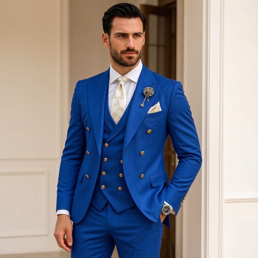 Men Ivory Wedding Suit Slim Fi - Men Formal Wear Modern recension och pris