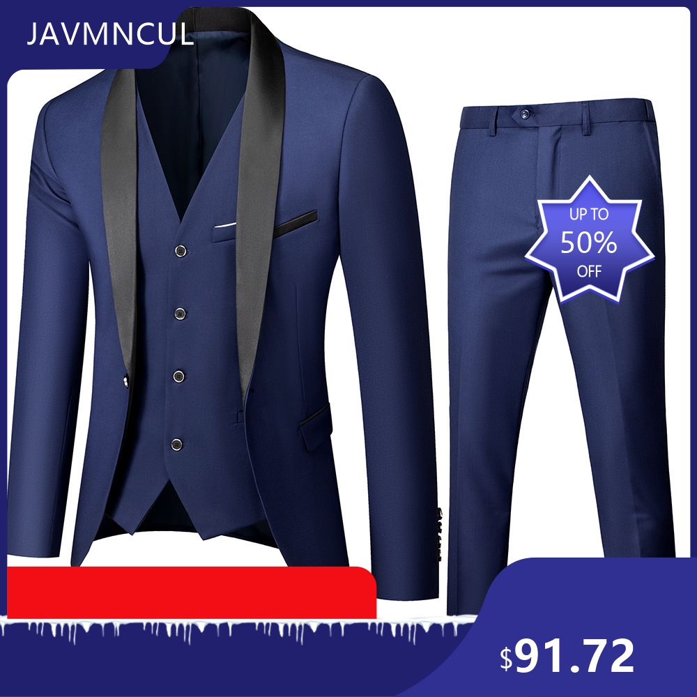 Men's Wedding 3 Piece Suit Set - Men'S Formal Wear For Graduation recension och pris