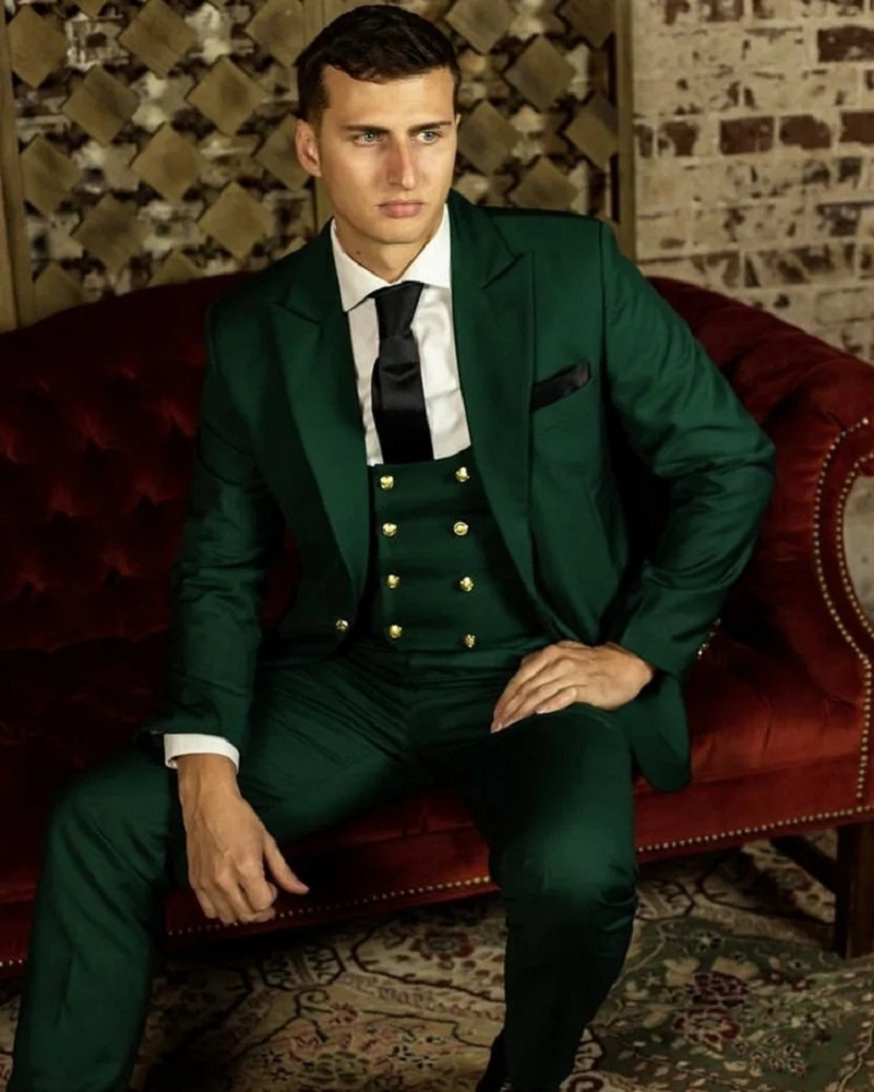 Green Classic Men Suits Formal - Latest Men Formal Wear recension och pris