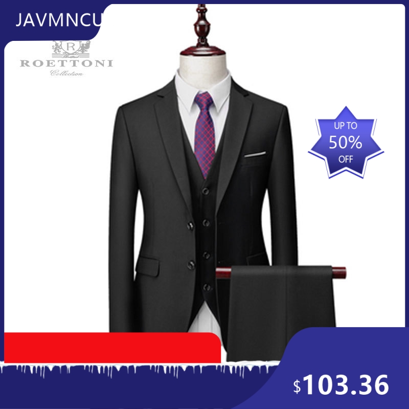 Men's Slim Fit Premium Suit Se - Men'S Formal Wear For Graduation recension och pris