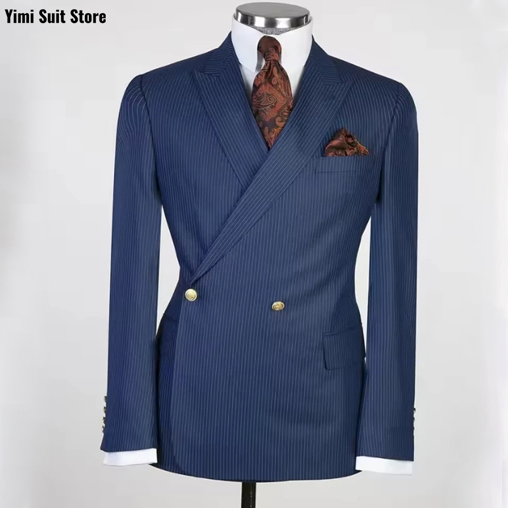 Pinstripe Men Suits 2 Pieces O - Men Formal Wear Modern recension och pris