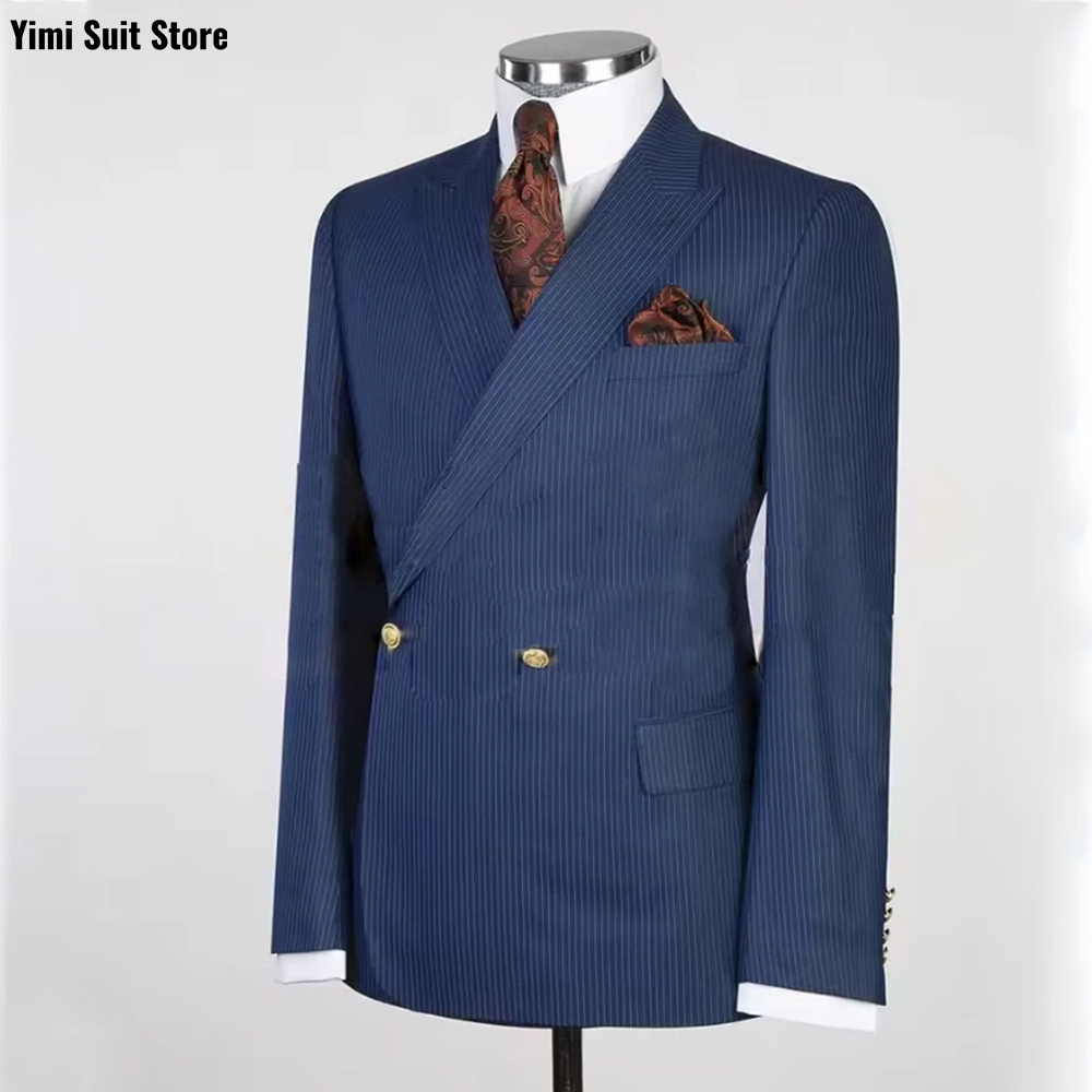 Pinstripe Men Suits 2 Pieces O - Men Formal Wear Modern recension och pris
