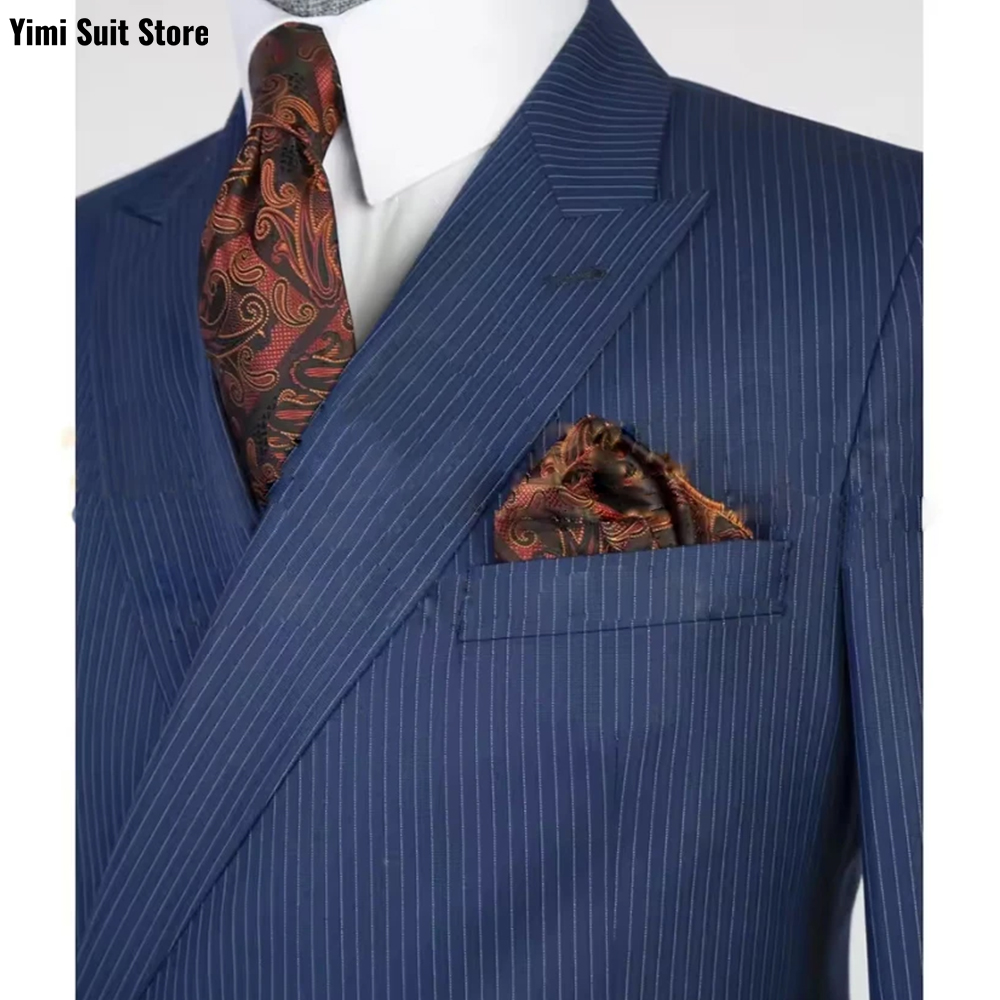 Pinstripe Men Suits 2 Pieces O - Men Formal Wear Modern recension och pris