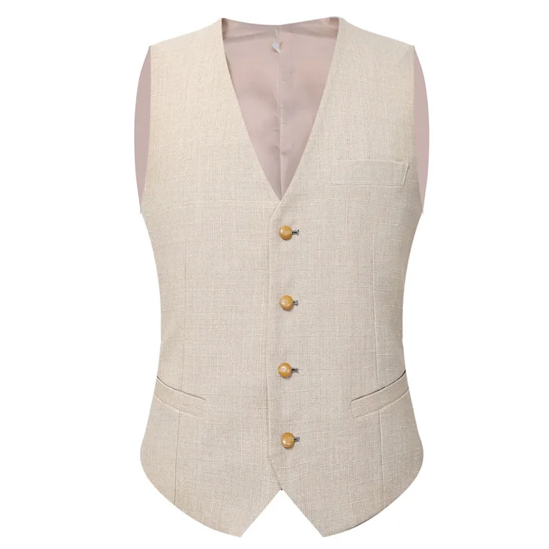 Beige Ivory Men Suit Casual Li - Men Linen Formal Wear recension och pris