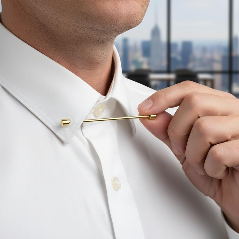 Shirt Collar Bar Cylinder Scre - Men Formal Party Wear Shirt recension och pris