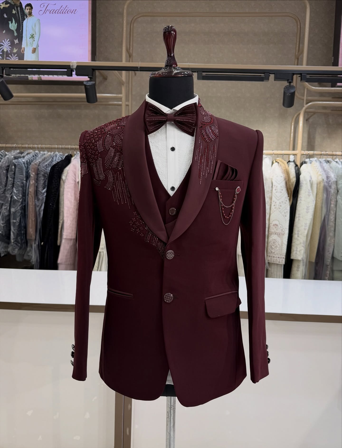 3 Pieces Groom Wedding Tuxedos - Men Formal Wear Modern recension och pris