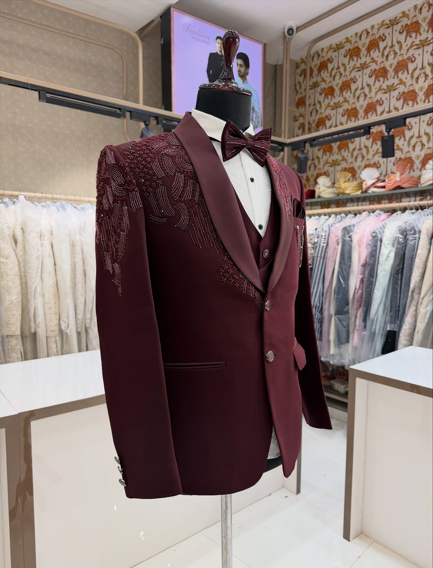 3 Pieces Groom Wedding Tuxedos - Men Formal Wear Modern recension och pris