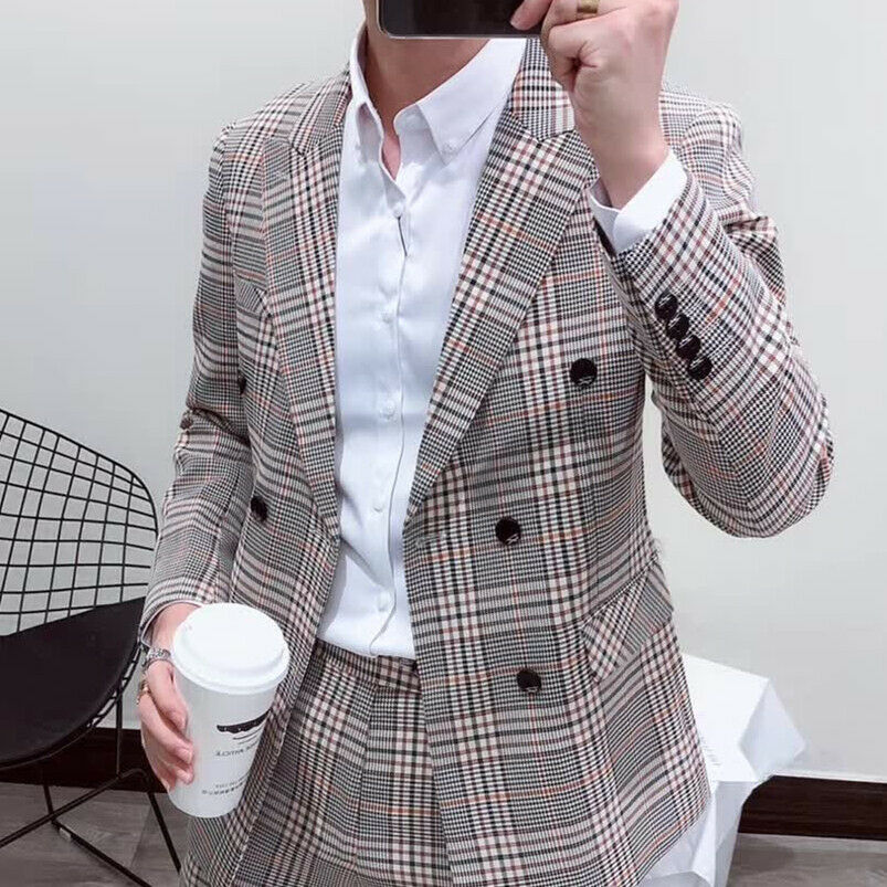 Latest New Style Smoking Plaid - Latest Men Formal Wear recension och pris