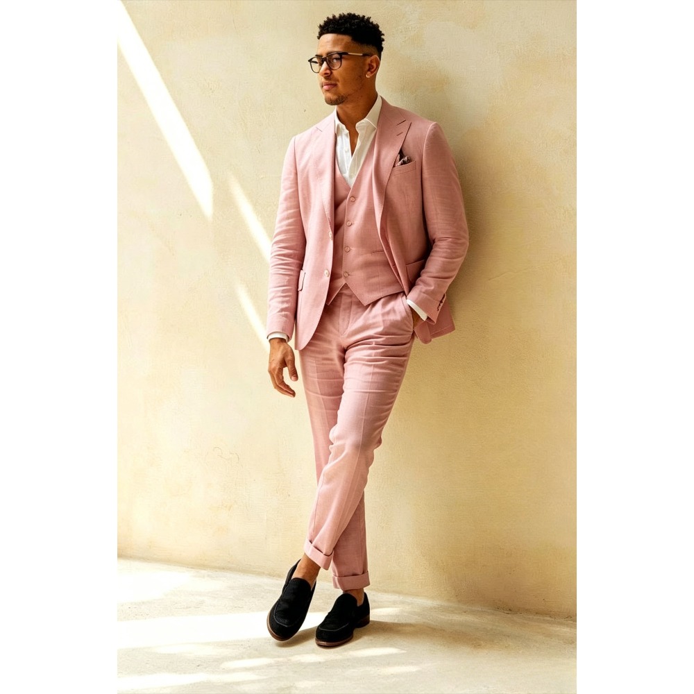 Sage Green Linen Wedding Suits - Men Linen Formal Wear recension och pris