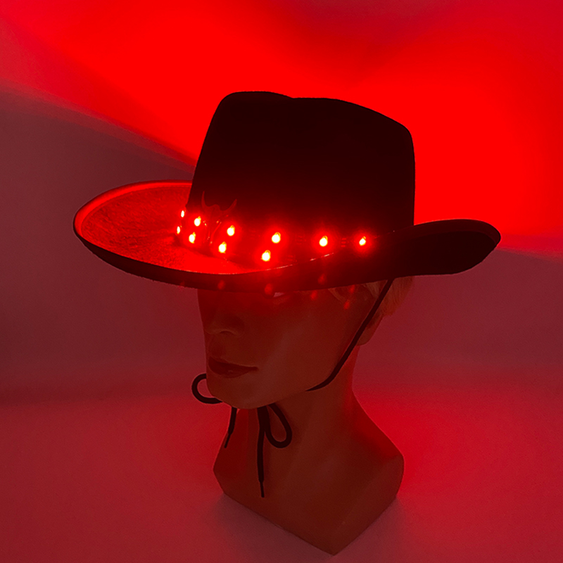 Remote Control LED Cowboy Hat  - Men'S Formal Wear For Graduation recension och pris