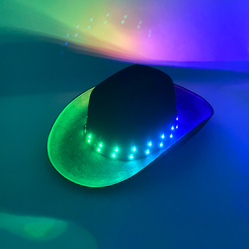Remote Control LED Cowboy Hat  - Men'S Formal Wear For Graduation recension och pris