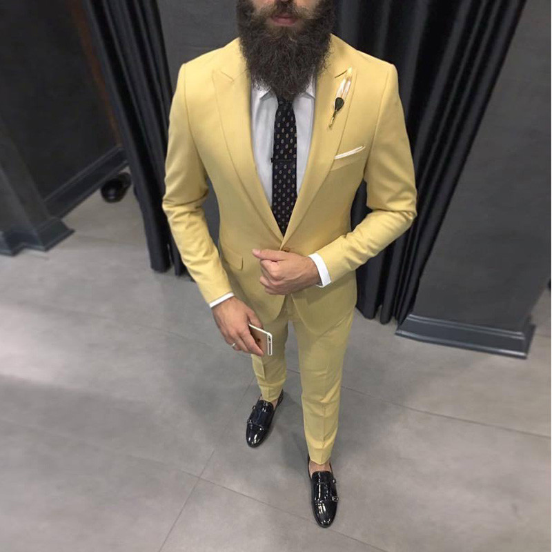 2025 Latest Yellow Men Suits f - Latest Men Formal Wear recension och pris