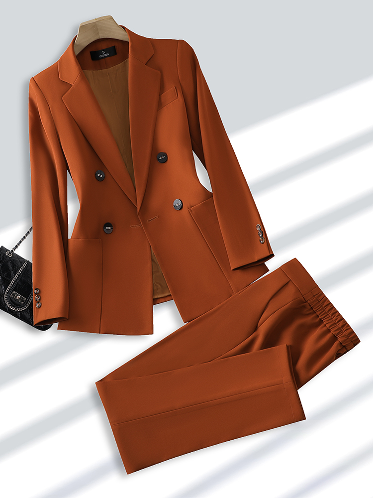 Fashion Ladies Pant Suit Forma - Khaki Formal Wear Men recension och pris