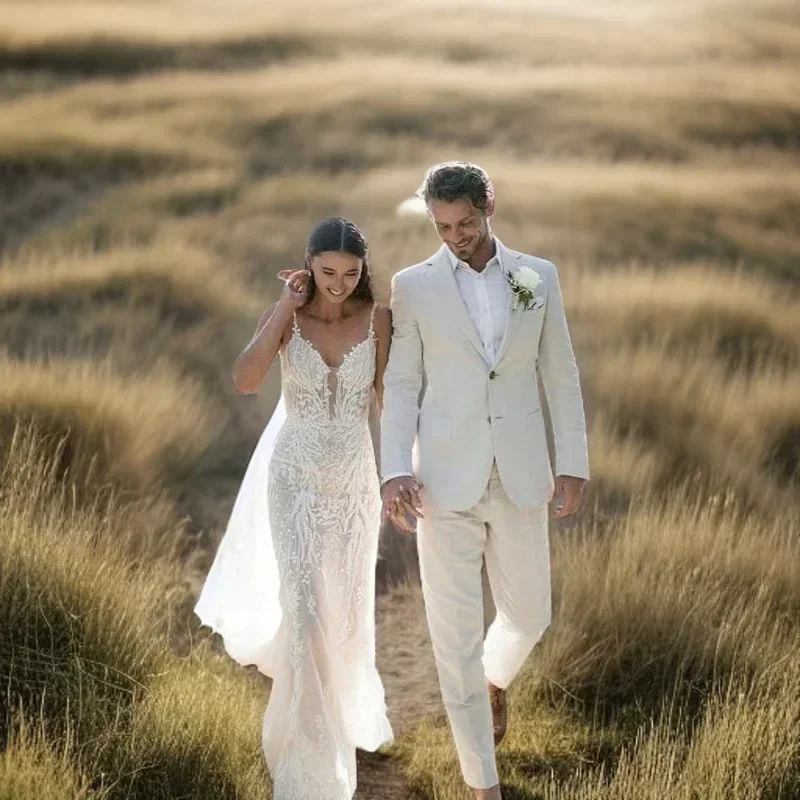 Linen Wedding Tuxedo For Men S - Men Linen Formal Wear recension och pris