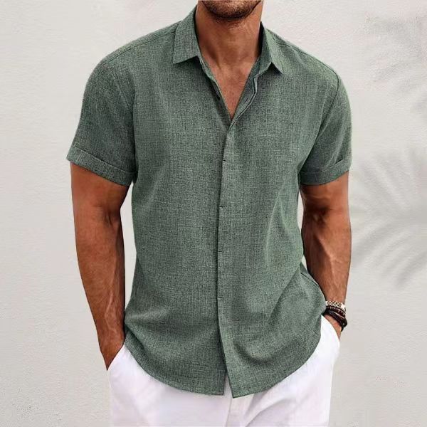 Men's Fashion Casual Solid Col - Men Linen Formal Wear recension och pris