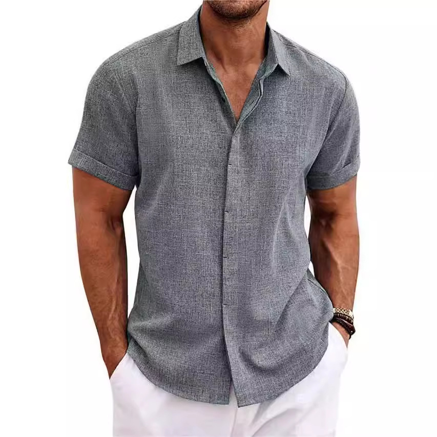 Men's Fashion Casual Solid Col - Men Linen Formal Wear recension och pris
