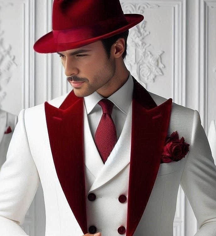 Formal Man Tuxedos Velvet 3 Pc - Men'S Formal Wear For Graduation recension och pris
