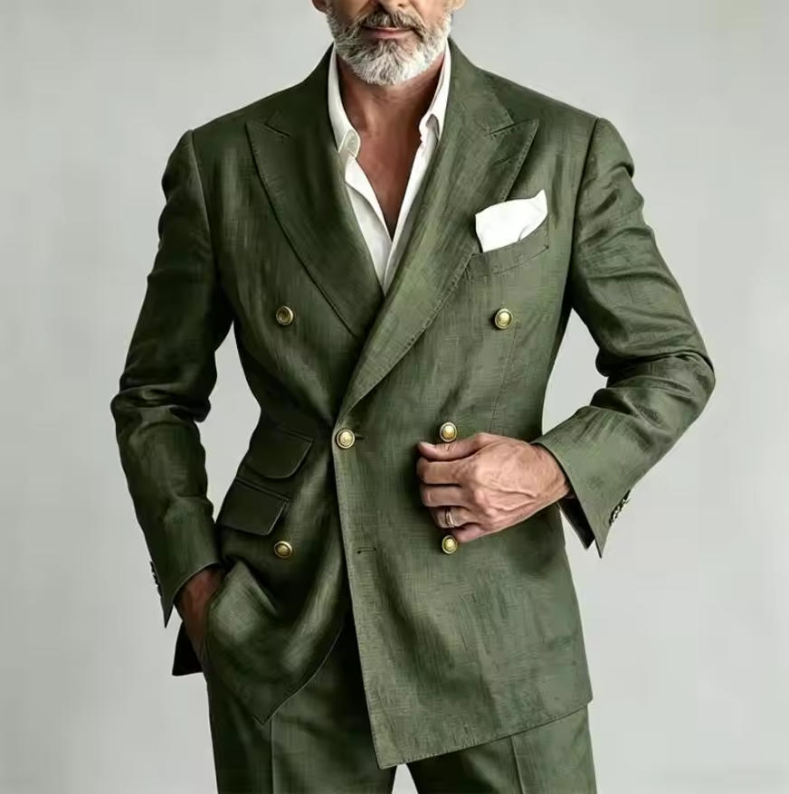 Men's Linen Suit Blazer Jacket - Men Linen Formal Wear recension och pris