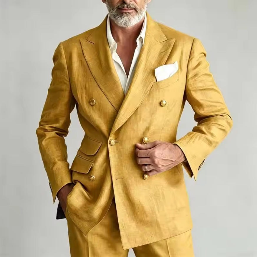 Men's Linen Suit Blazer Jacket - Men Linen Formal Wear recension och pris