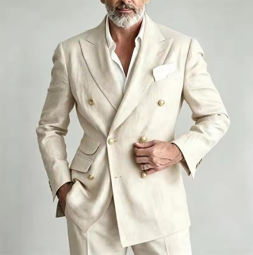 Men's Linen Suit Blazer Jacket - Men Linen Formal Wear recension och pris