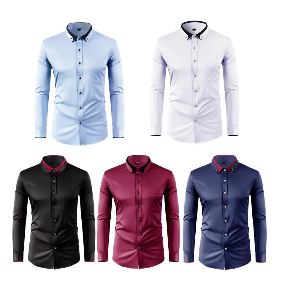New Men's Fashion Pure Shirt C - Men Formal Party Wear Shirt recension och pris