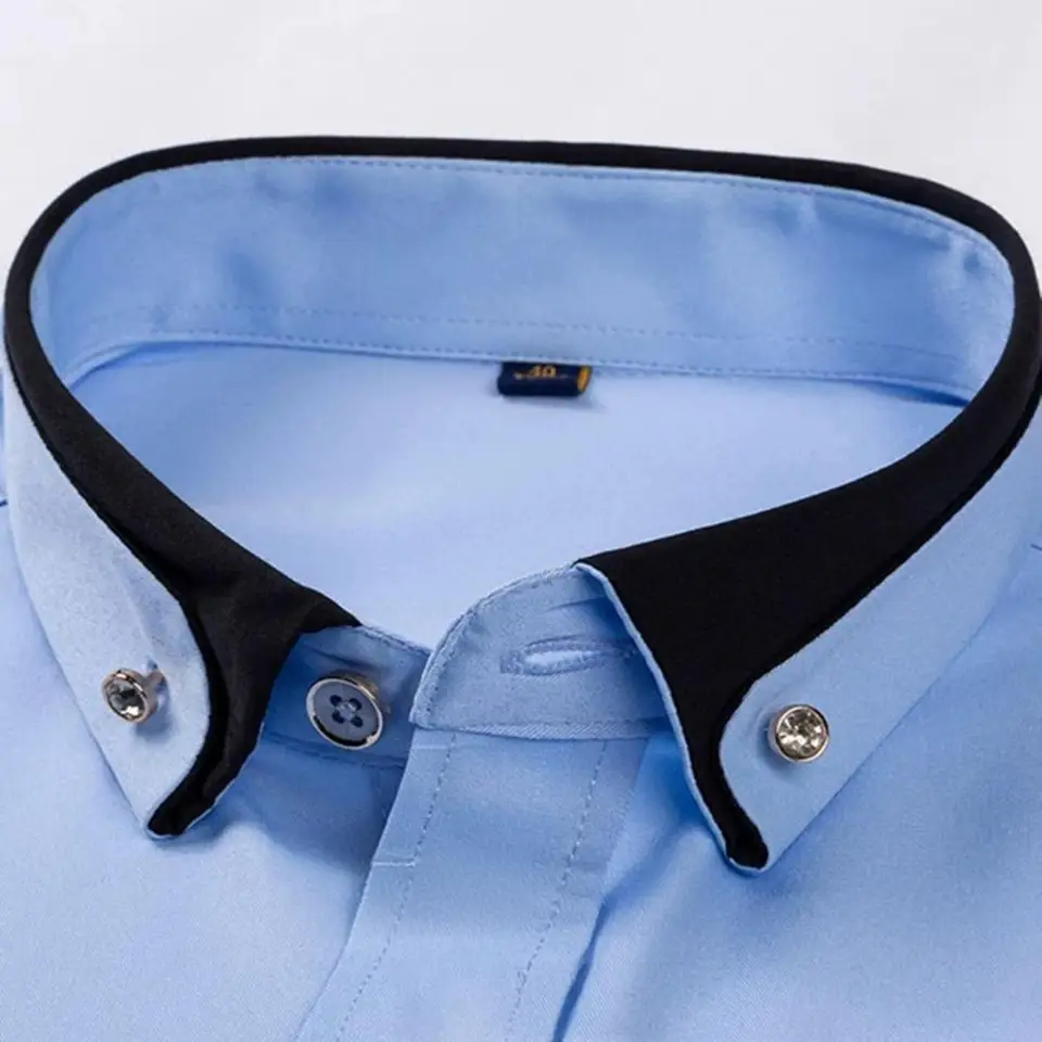 New Men's Fashion Pure Shirt C - Men Formal Party Wear Shirt recension och pris