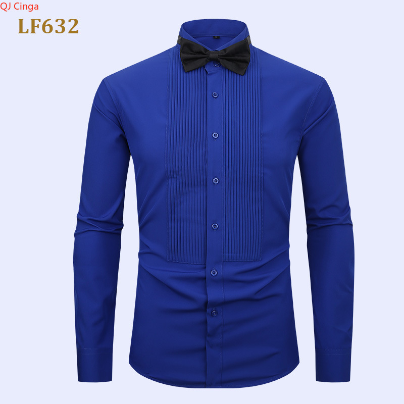 2026 New Men's White Tuxedo Sh - Men Formal Party Wear Shirt recension och pris