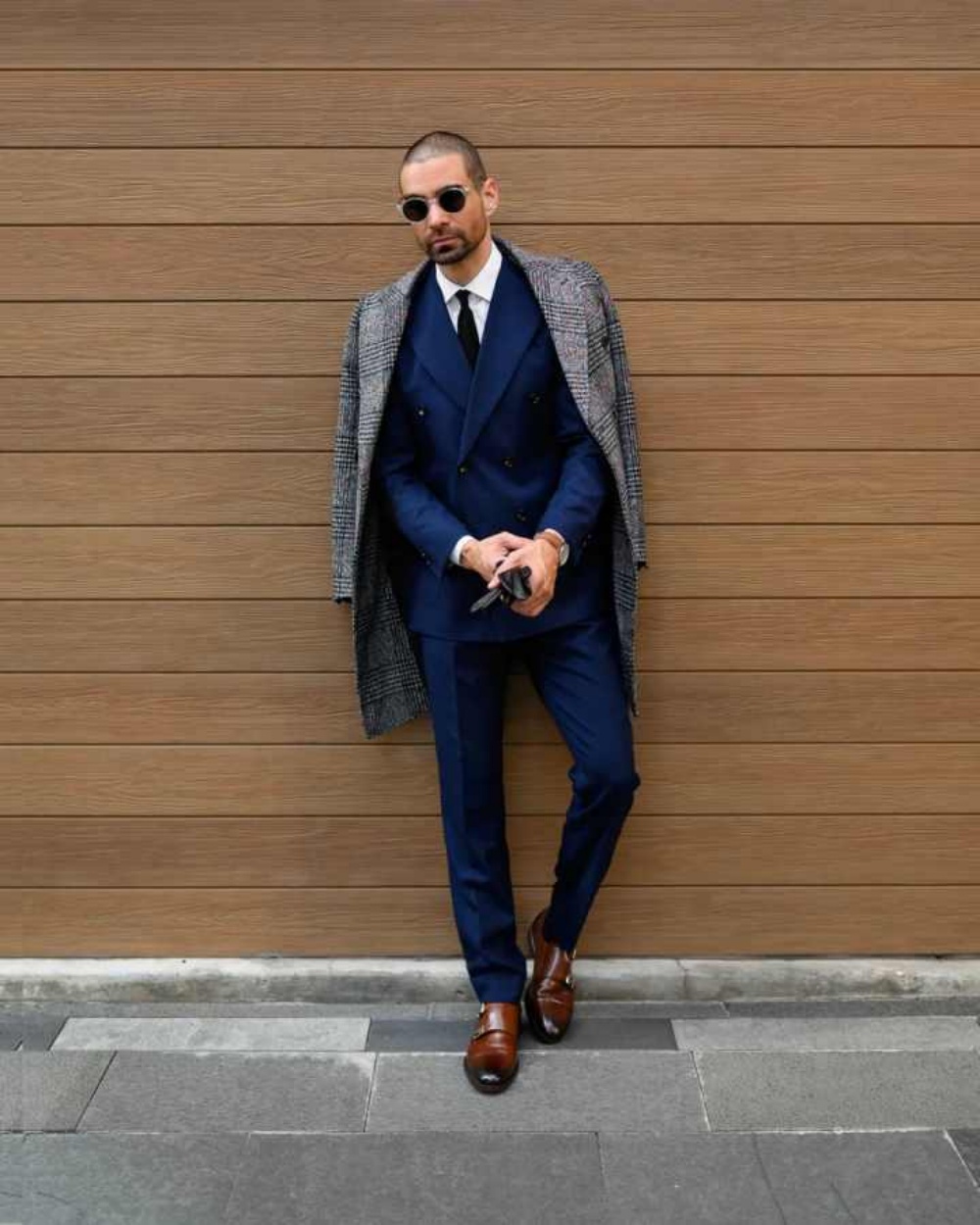 Modern Grid Woolen Blend Men O - Men Formal Wear Modern recension och pris