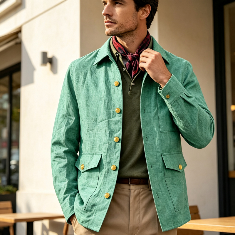 Vintage Men's Linen Jacket Lap - Men Linen Formal Wear recension och pris