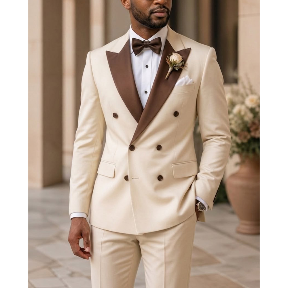 Men Double Breasted Tuxedo Sui - Men Formal Wear Modern recension och pris