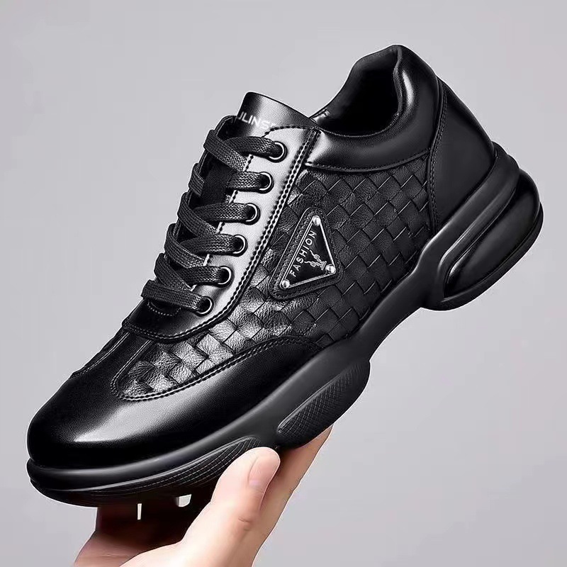 New Men Leather Shoes Platform - Men Formal Wear With Sneakers recension och pris