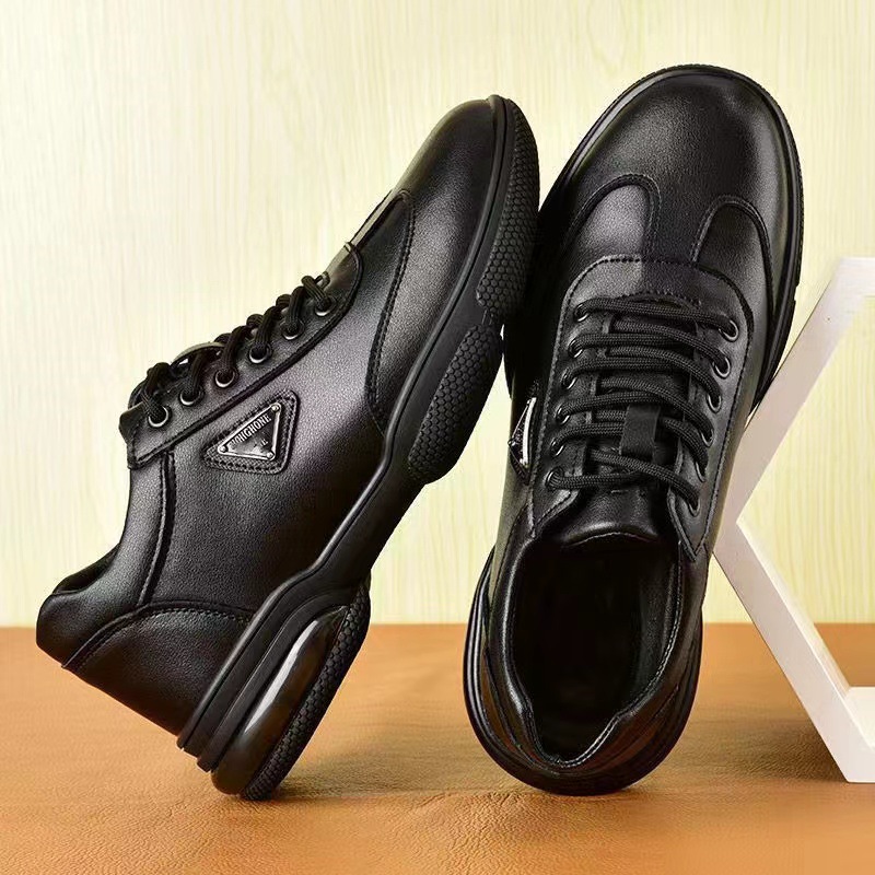 New Men Leather Shoes Platform - Men Formal Wear With Sneakers recension och pris